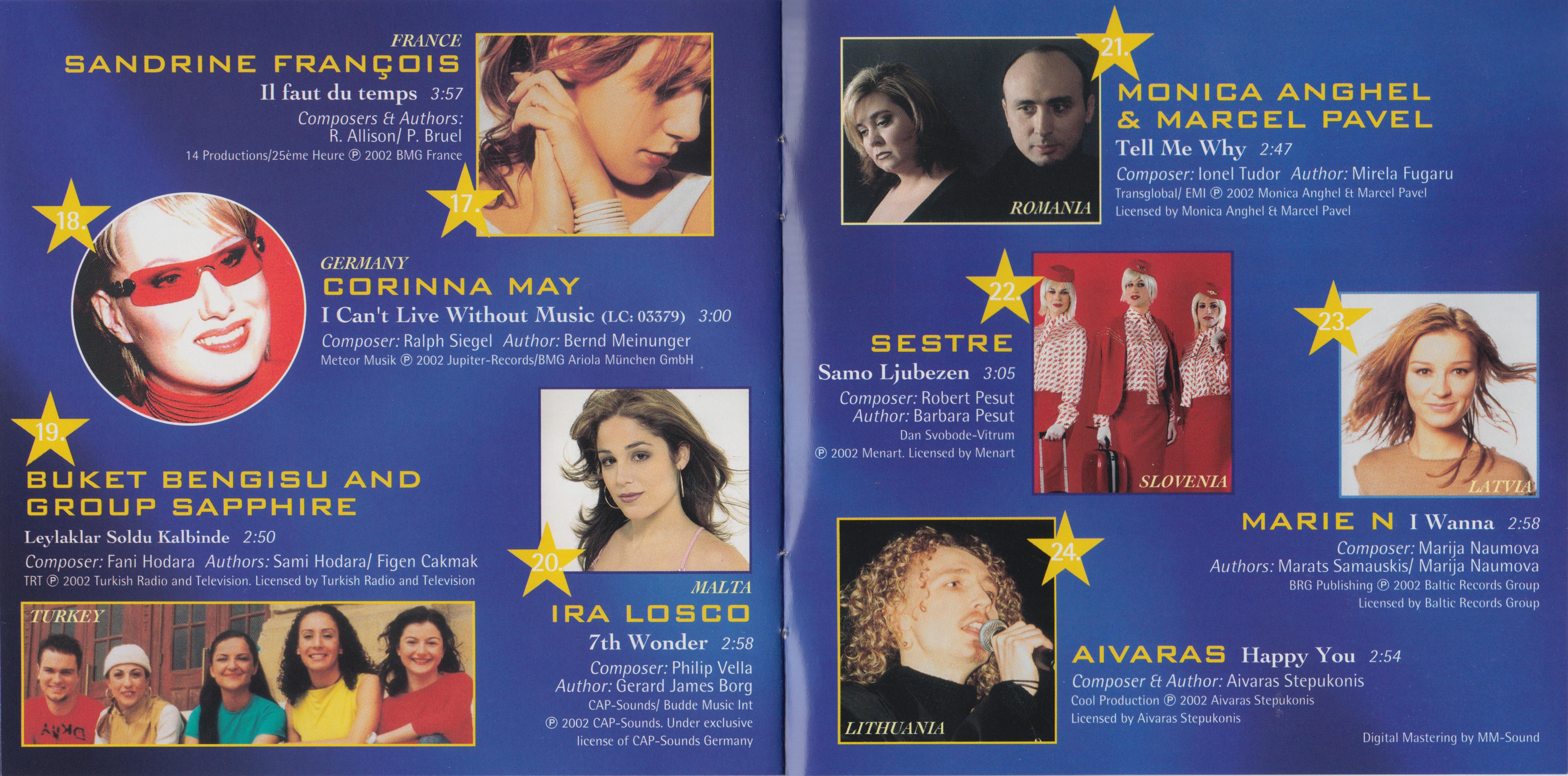 Eurovision Song Contest 2002; Tallinn : Booklet 4